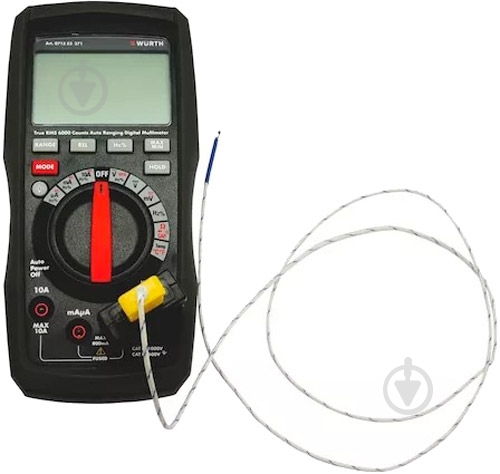 Мультиметр цифровий WURTH (TRMS 6000)-IP40-1000V 071553371 - фото 4