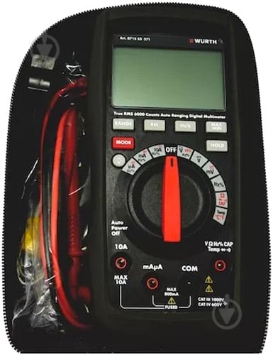 Мультиметр цифровий WURTH (TRMS 6000)-IP40-1000V 071553371 - фото 6