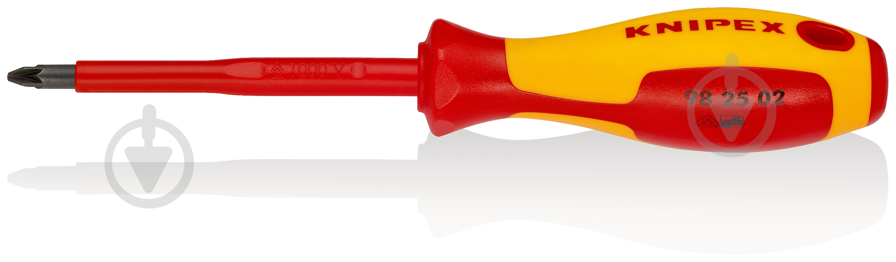 Викрутка KNIPEX для гвинтів з хрестовим шліцом 98 25 02 - фото 1 Викрутка KNIPEX для гвинтів з хрестовим шліцом 98 25 02 - фото 1