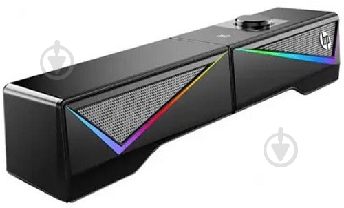 Акустическая система HP DHE-6005 USB LED RGB 2.0 black 6 Вт - фото 2