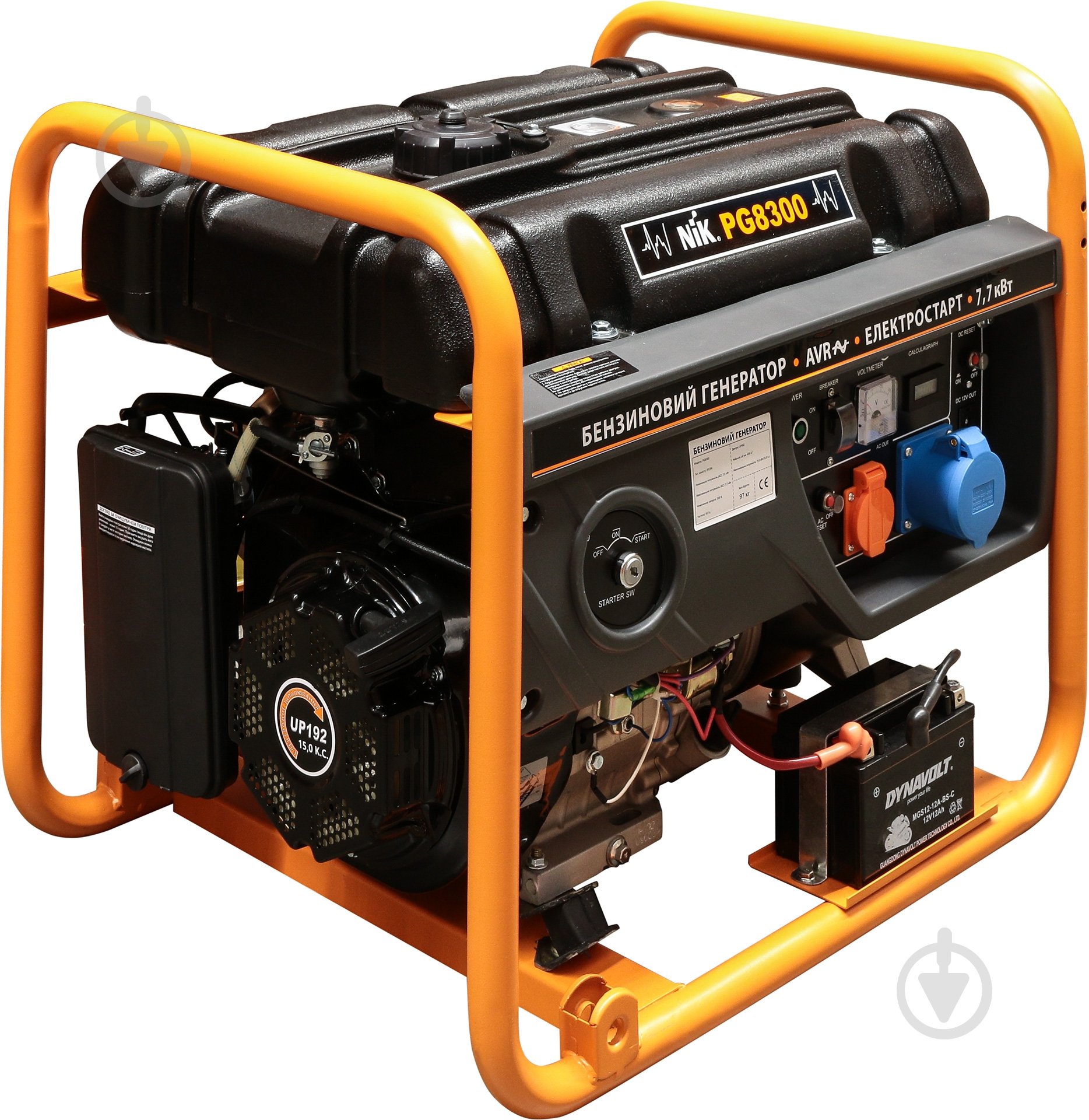 Генератор бензиновий NIK 7 кВт / 7,7 кВт 220 В PG 8300 - фото 2