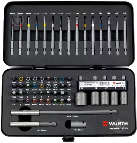 Набор бит WURTH 59 шт. 061425059 - фото 1