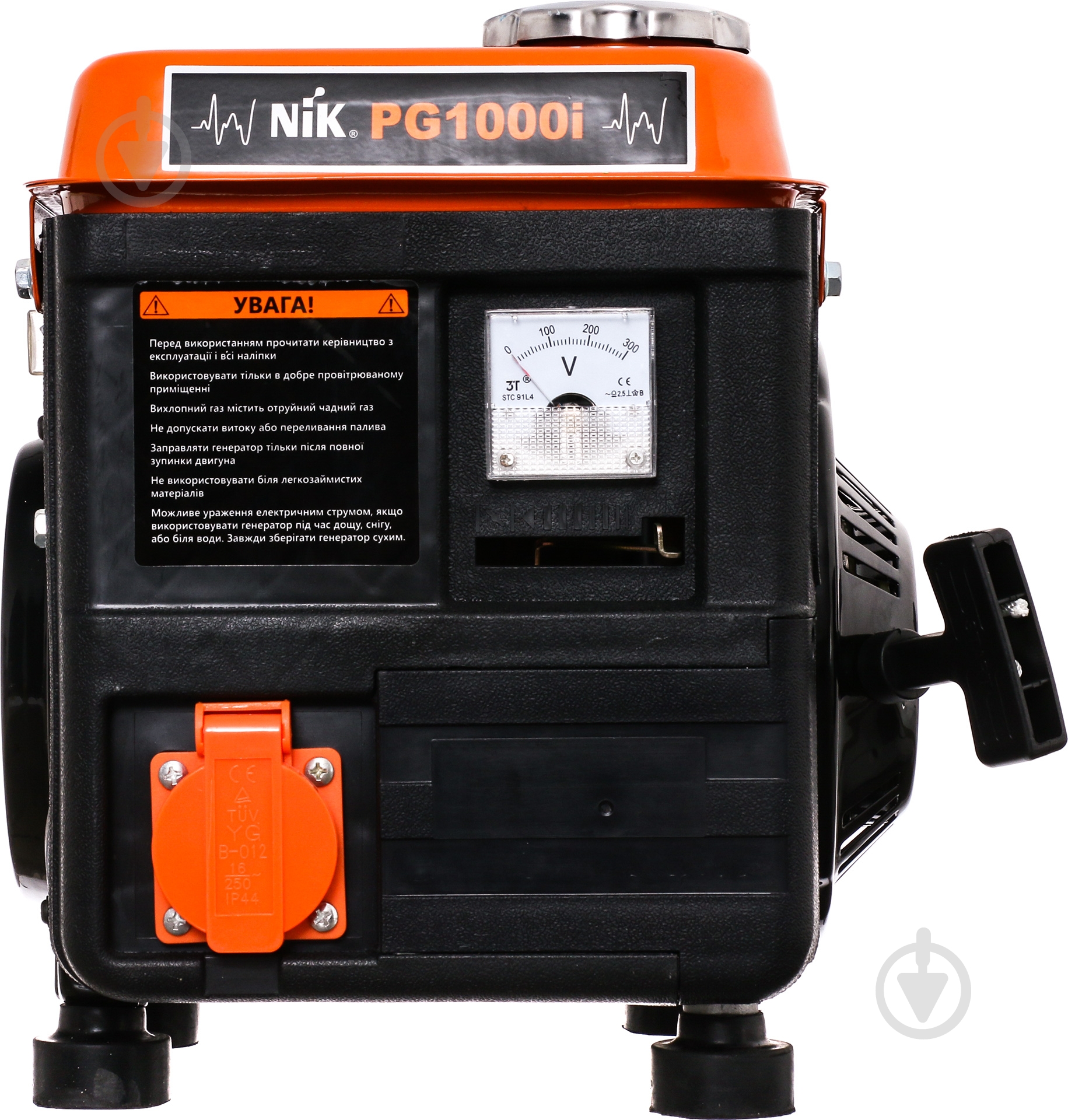 Генератор бензиновый NIK PG 1000i 0,7 кВт / 0,9 кВт 220 В - фото 3