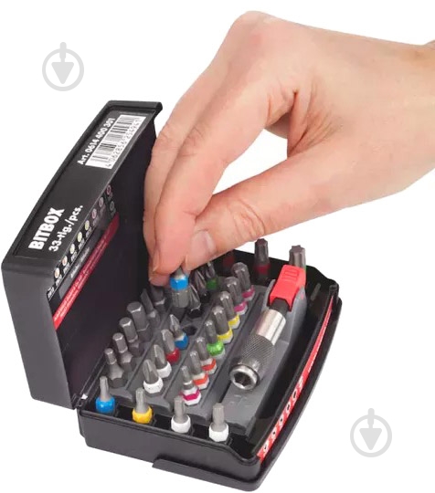 Набор бит WURTH с держателем SORT1 33 шт. 0614400301 - фото 5