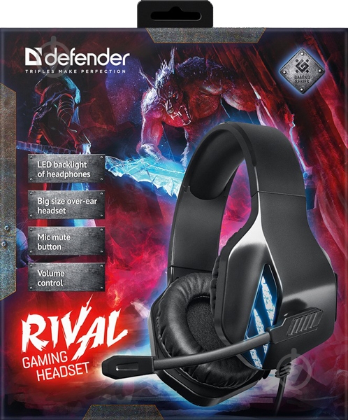 Гарнитура игровая Defender Rival black (64565) - фото 6