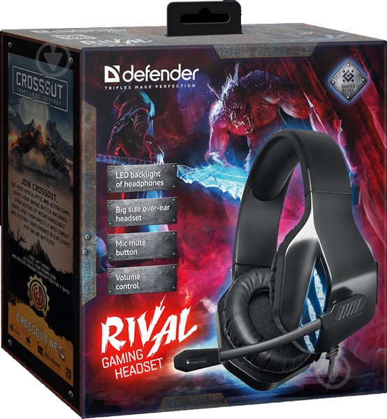 Гарнитура игровая Defender Rival black (64565) - фото 5