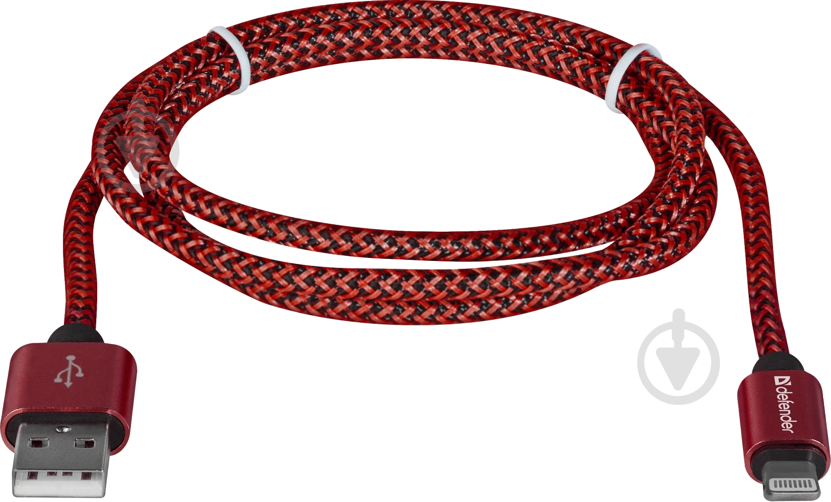Кабель Defender Lightning – USB 1 м красный (87807) - фото 2 Кабель Defender Lightning – USB 1 м красный (87807) - фото 2