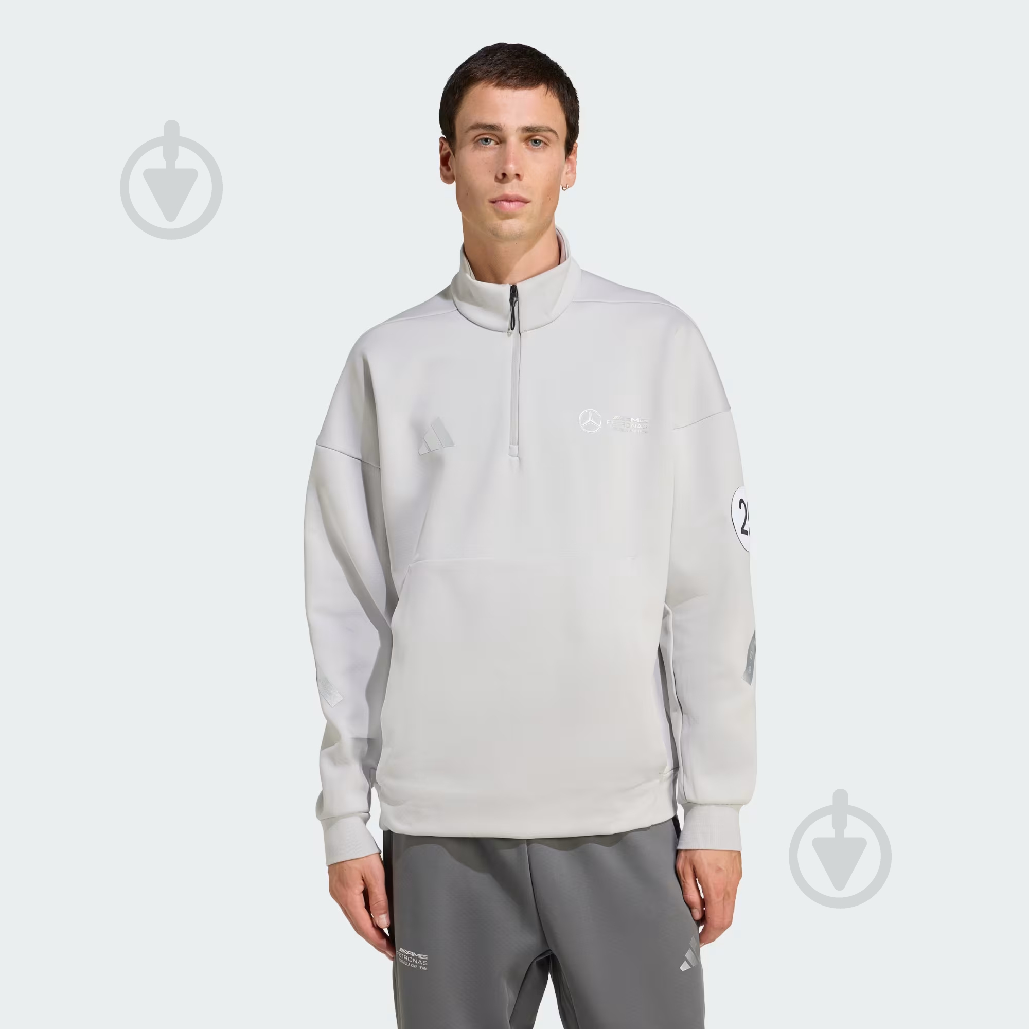 Світшот Adidas MER SIL HZ M JW3477 р.3XL сірий - фото 1 Світшот Adidas MER SIL HZ M JW3477 р.3XL сірий - фото 1