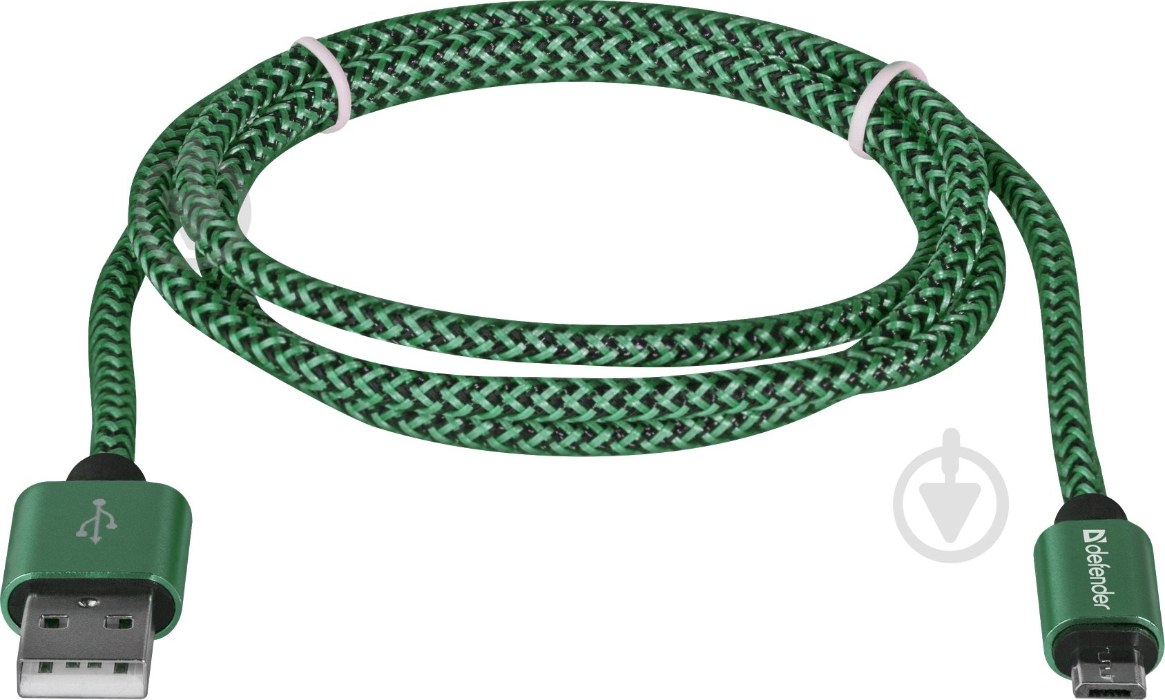 Кабель Defender microUSВ 1 м зеленый (87804) - фото 2 Кабель Defender microUSВ 1 м зеленый (87804) - фото 2