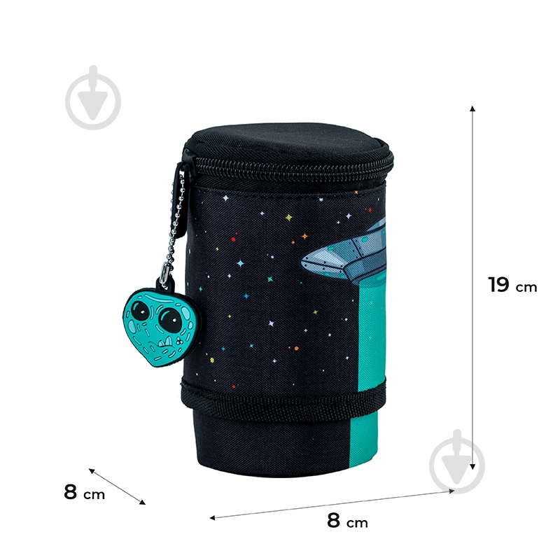 Пенал 684-4 Midnight UFO KITE черный - фото 2