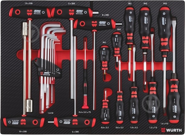 Набір викруток WURTH в ложементі 25 предметів 0965905915 - фото 1 Набір викруток WURTH в ложементі 25 предметів 0965905915 - фото 1
