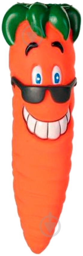 Игрушка для собак Oase Морковь винил со звуком 20 см - фото 1