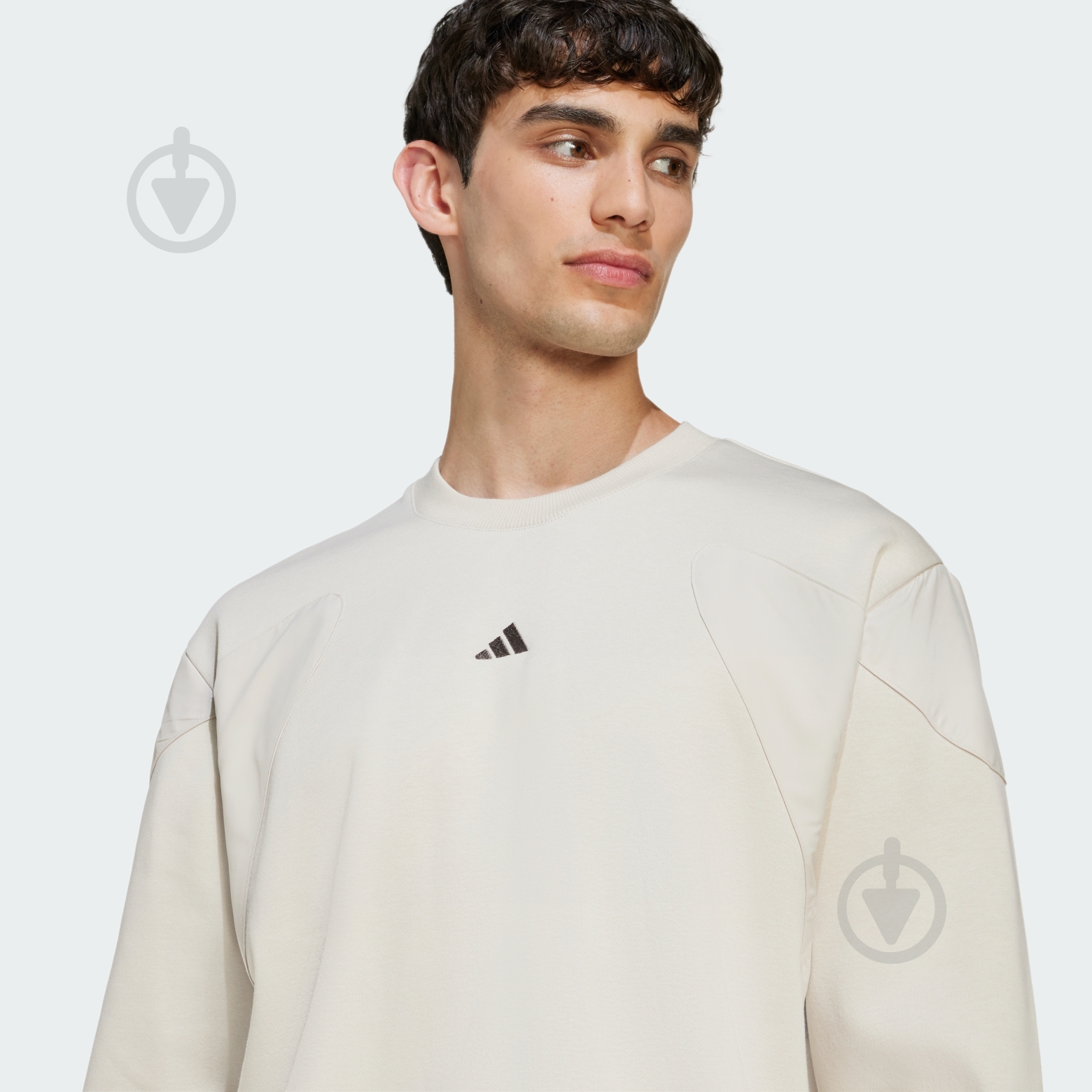 Світшот Adidas M Fn Crewneck JV8020 р.L бежевий - фото 4 Світшот Adidas M Fn Crewneck JV8020 р.L бежевий - фото 4