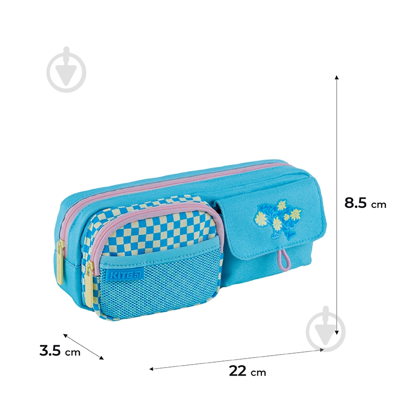 Пенал 2701-1 KITE голубой - фото 2