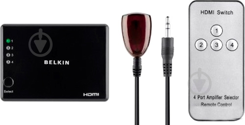Комутатор Belkin HDMI Switch чорний (F3Y045bf) - фото 2
