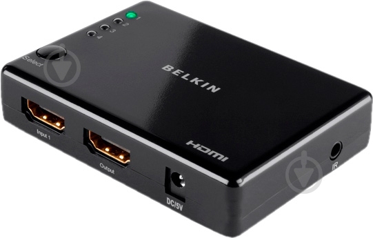 Комутатор Belkin HDMI Switch чорний (F3Y045bf) - фото 1