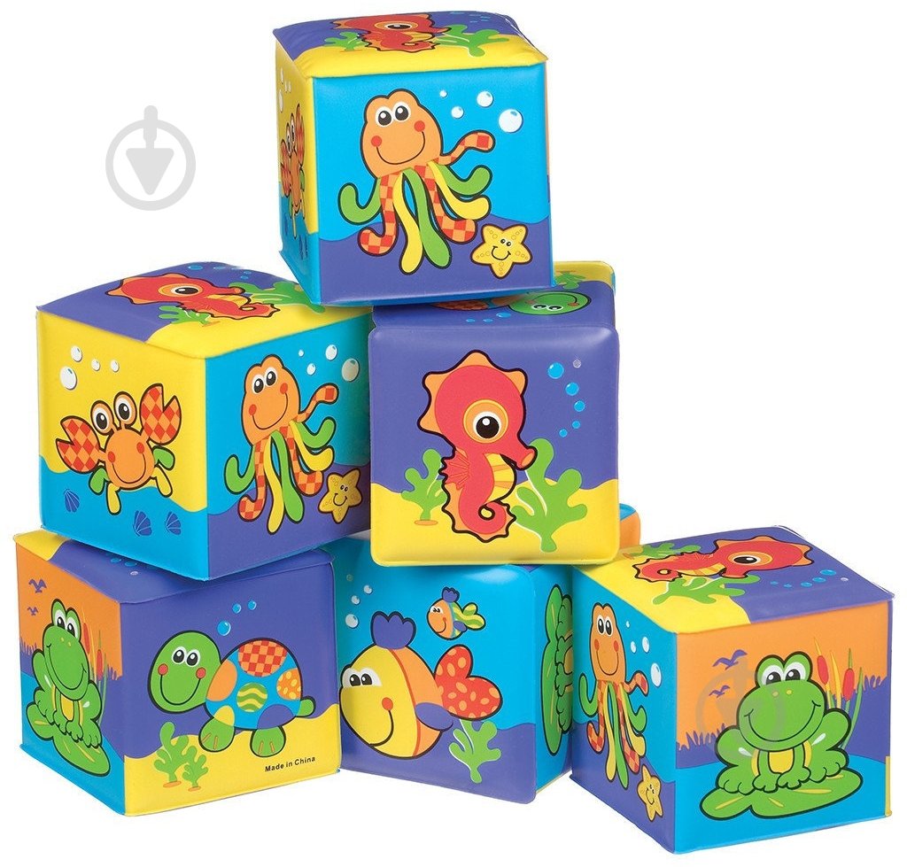 Кубики Playgro для ванной 7 165 - фото 1