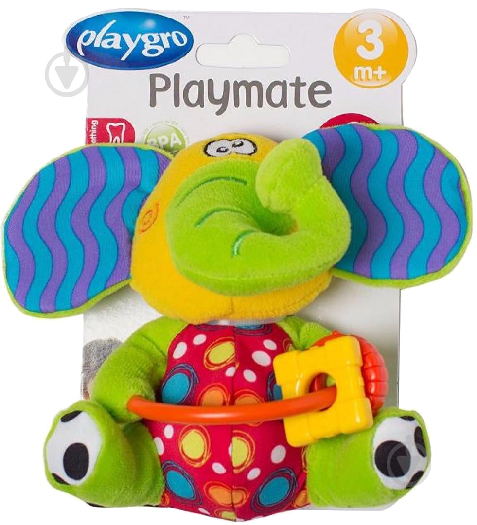 Игрушка Playgro Слоненок с прорезывателями 4 923 - фото 3 Игрушка Playgro Слоненок с прорезывателями 4 923 - фото 3