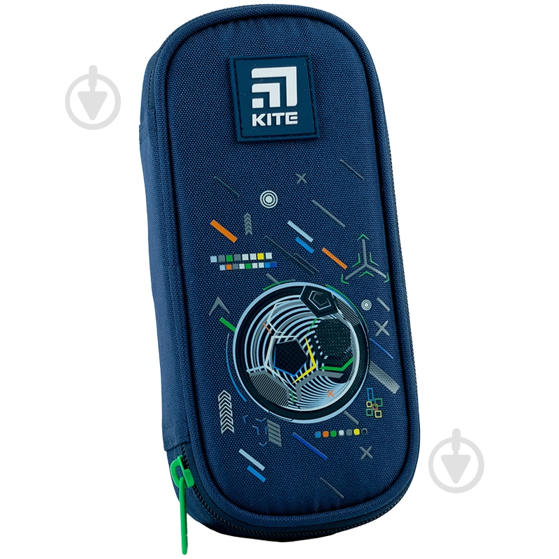 Пенал 662 Goal KITE синий - фото 3