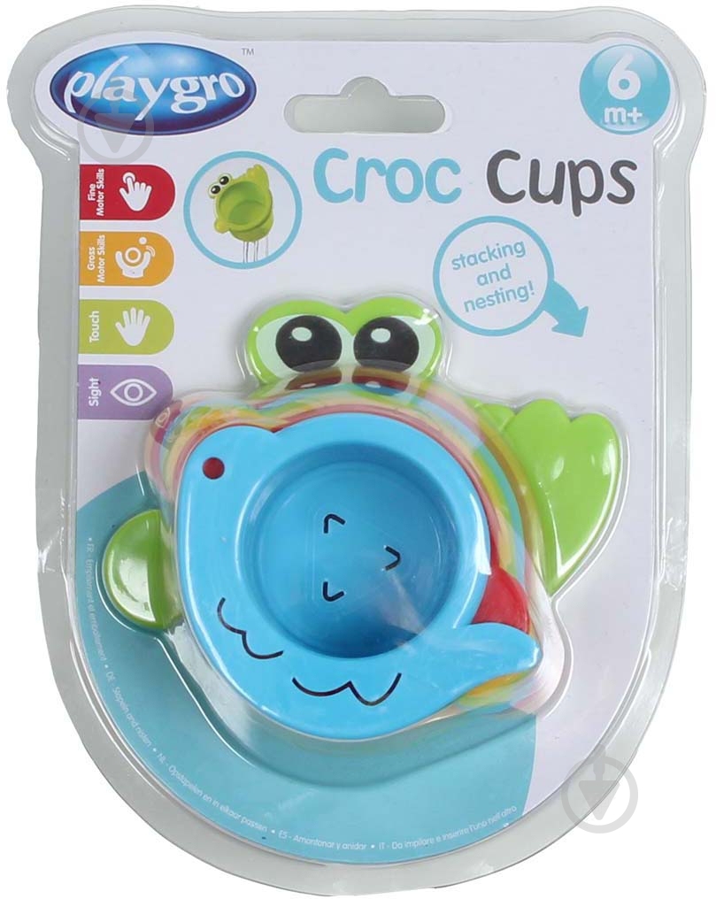 Пирамидка-конструктор Playgro Чашечки-формочки 4 928 - фото 3
