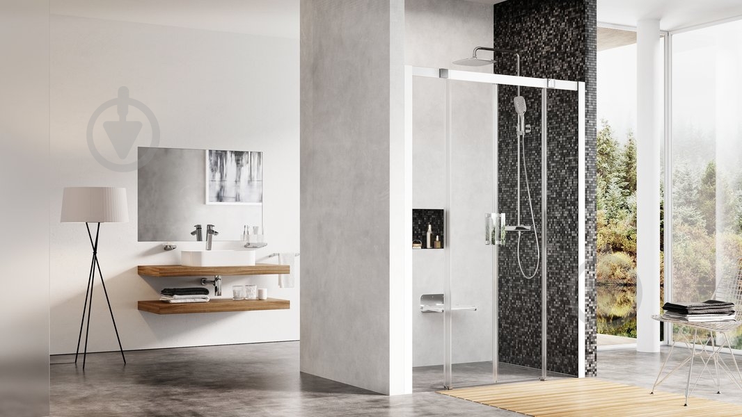 Душевые двери Ravak MSD4-140 белый + Transparent - фото 3