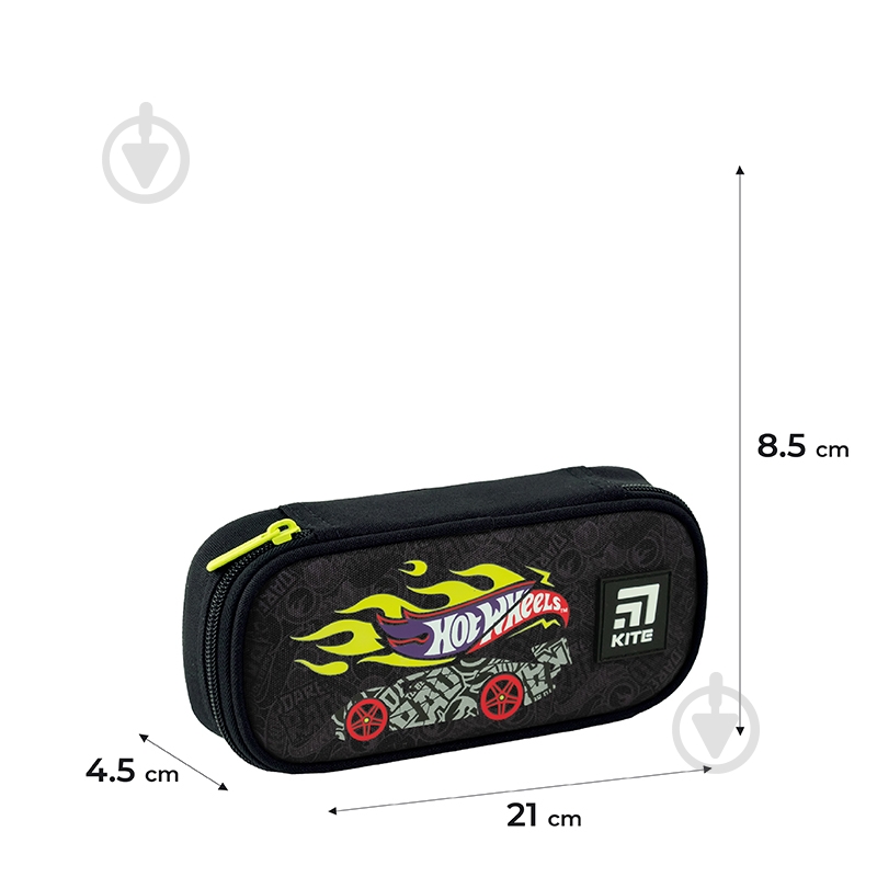 Пенал 662 Hot Wheels KITE черный - фото 2