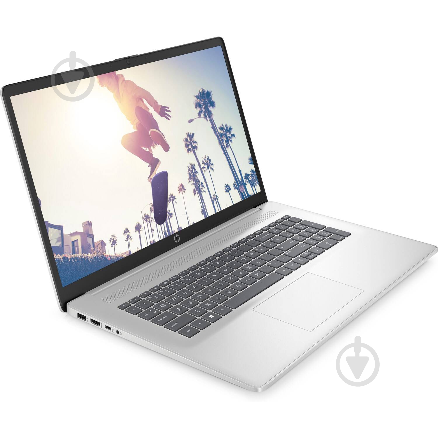 Ноутбук HP 17-cn3034ua 17,3" (B83BXEA) silver - фото 2