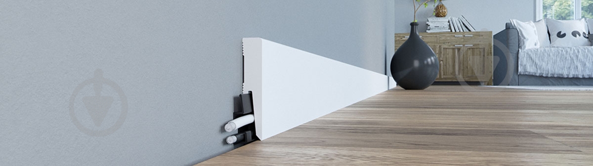 Плінтус Arbiton DORA DO810 білий 15х80x2400 мм - фото 9