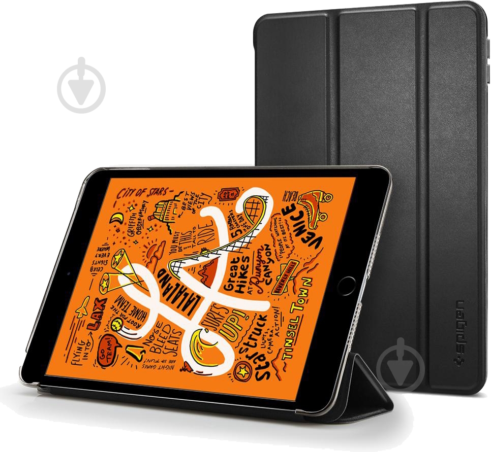 Чехол для планшета Spigen Smart Fold iPad Mini 2019 black (051CS26112) - фото 8 Чехол для планшета Spigen Smart Fold iPad Mini 2019 black (051CS26112) - фото 8