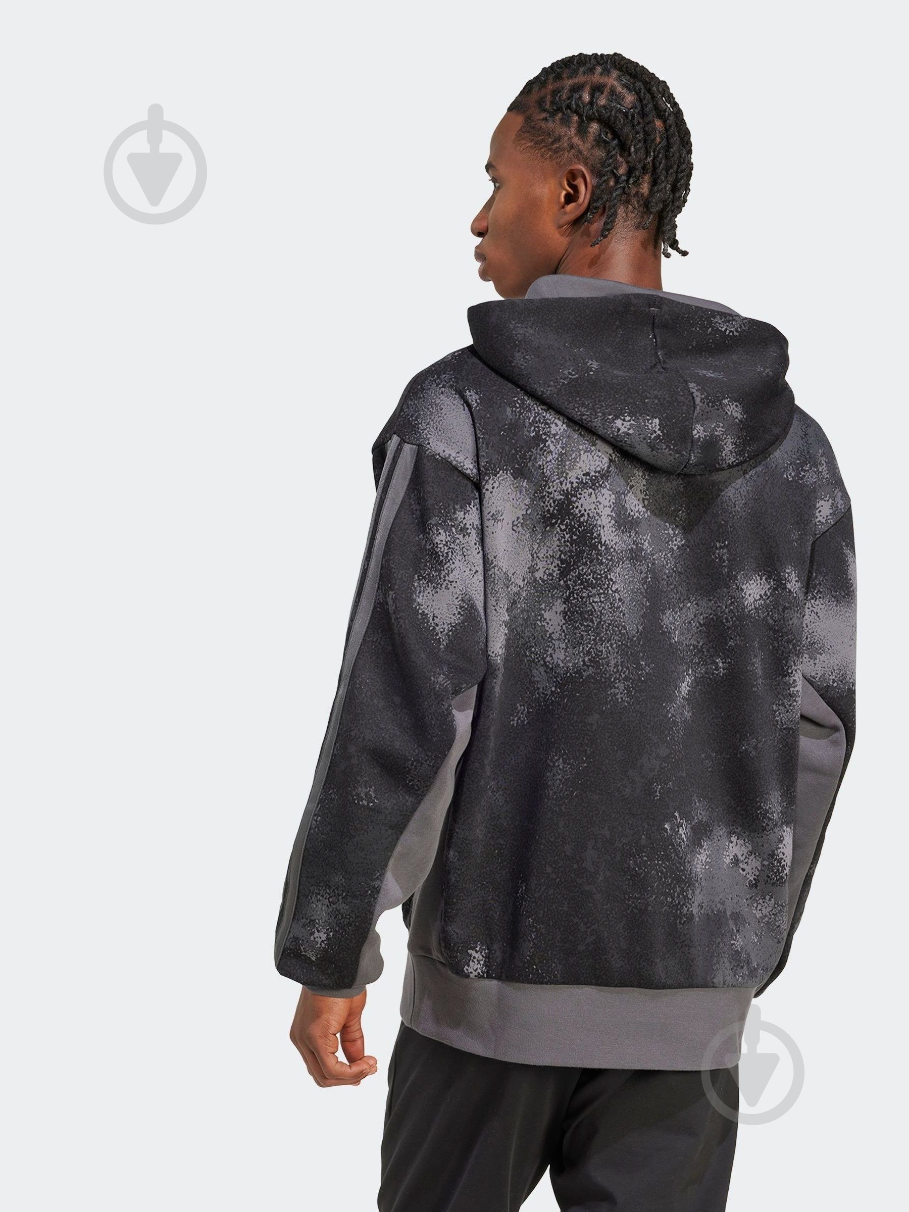 Джемпер Adidas AOP Colourblock JW3709 р.L сірий - фото 2