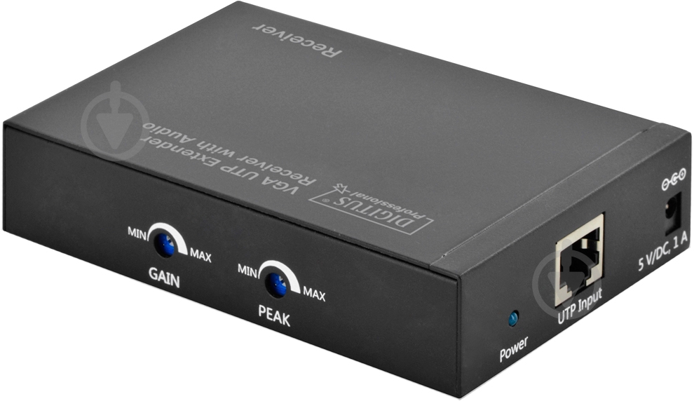 Удлинитель Digitus VGA Digitus extender over UTP receiver unit, Black 11 м черный - фото 3
