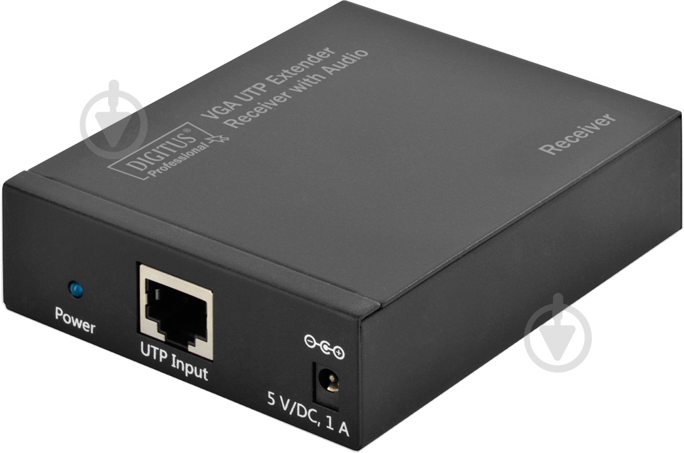 Удлинитель Digitus VGA Digitus extender over UTP receiver unit, Black 11 м черный - фото 1