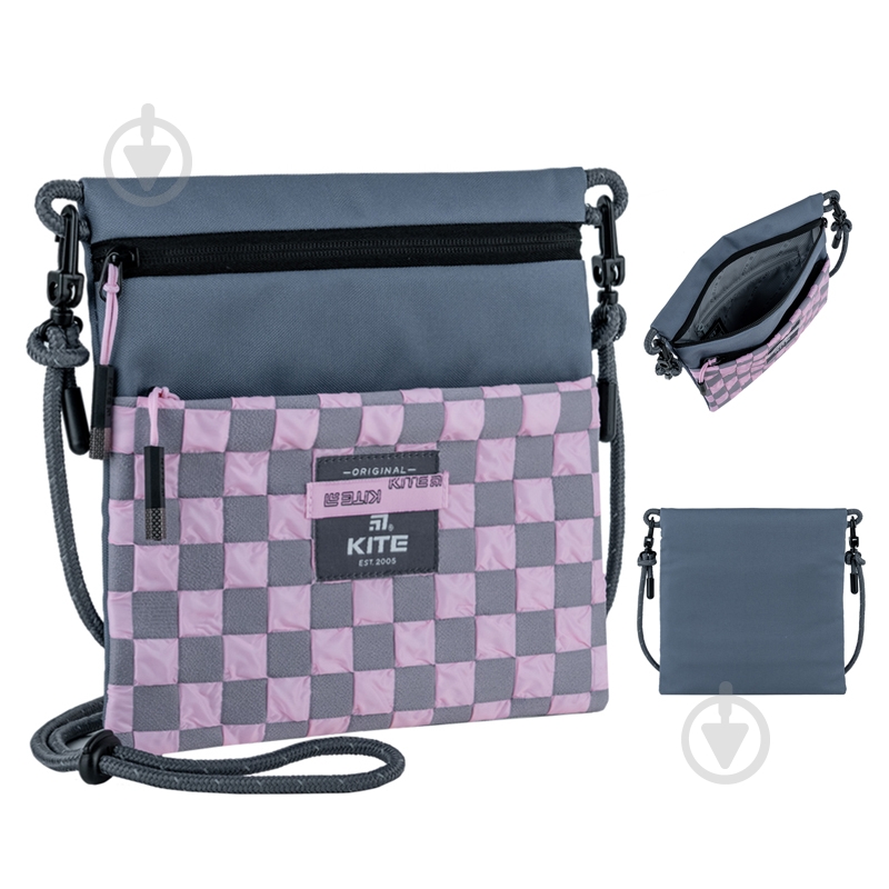 Сумка кросс-боди KITE Education teens K24-2772-5 серый - фото 1