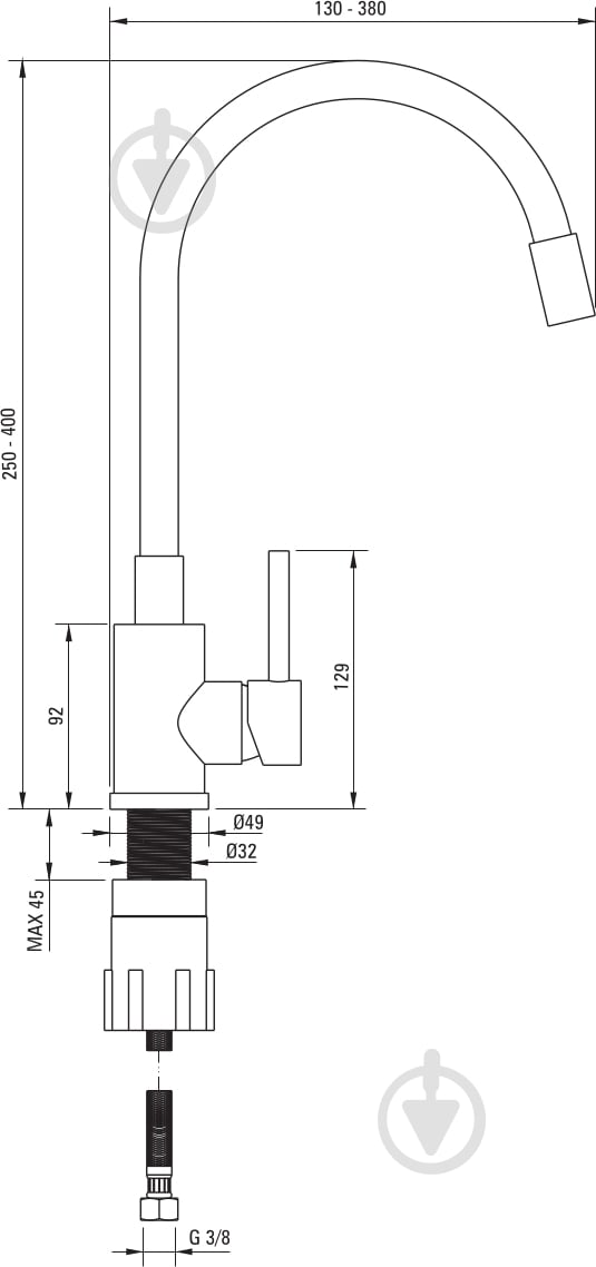Мойка для кухни + смеситель Deante Evora черный (ZQJNN103) - фото 3 Мойка для кухни + смеситель Deante Evora черный (ZQJNN103) - фото 3