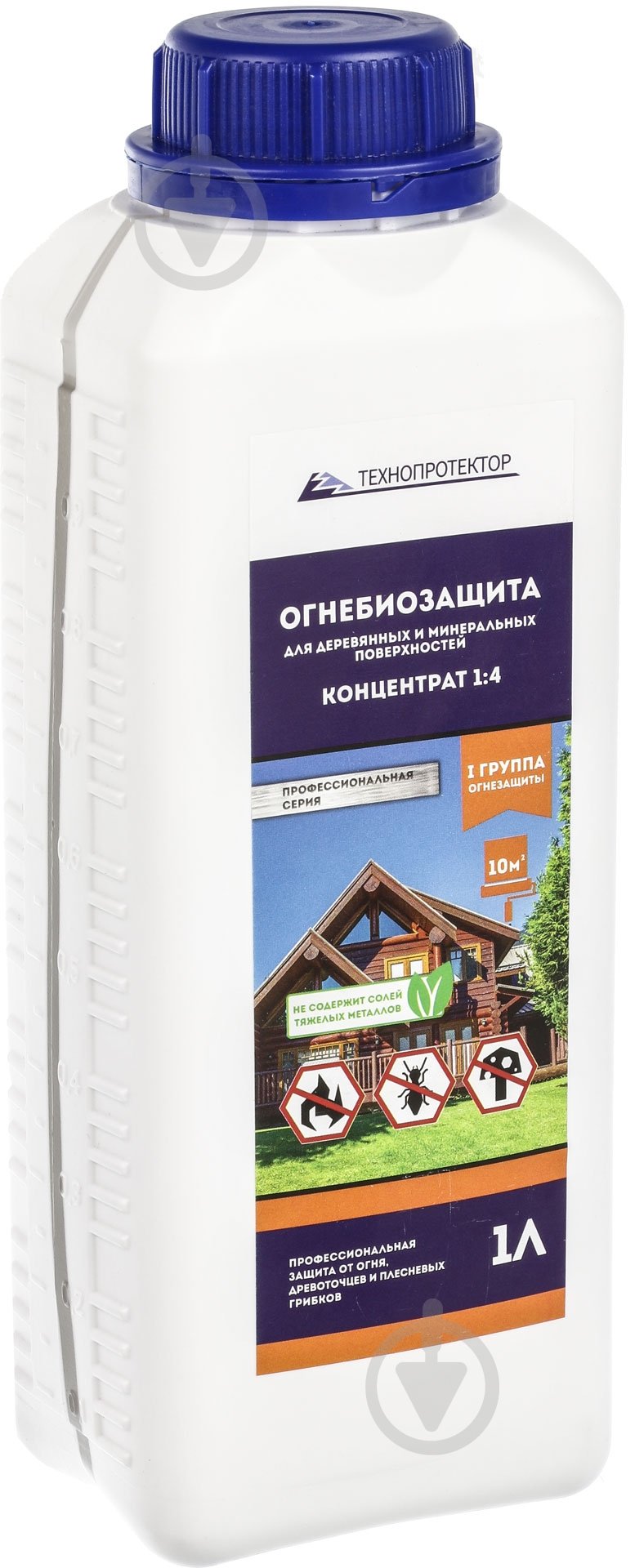 Огнебиозащита Технопротектор концентрат 1:4 прозрачный 1 л - фото 1