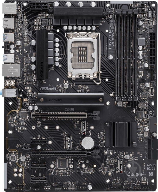 Материнская плата ASRock H670 PG RIPTIDE (Socket 1700, Intel H670, ATX) - фото 3