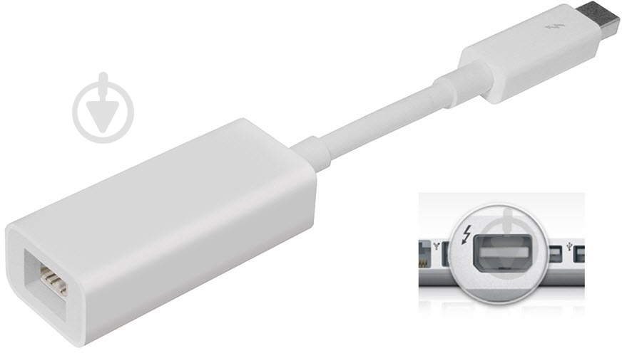 Адаптер Apple Thunderbolt – FireWire (IEEE 1394) 0.1 м белый (MD464ZM/A) - фото 4