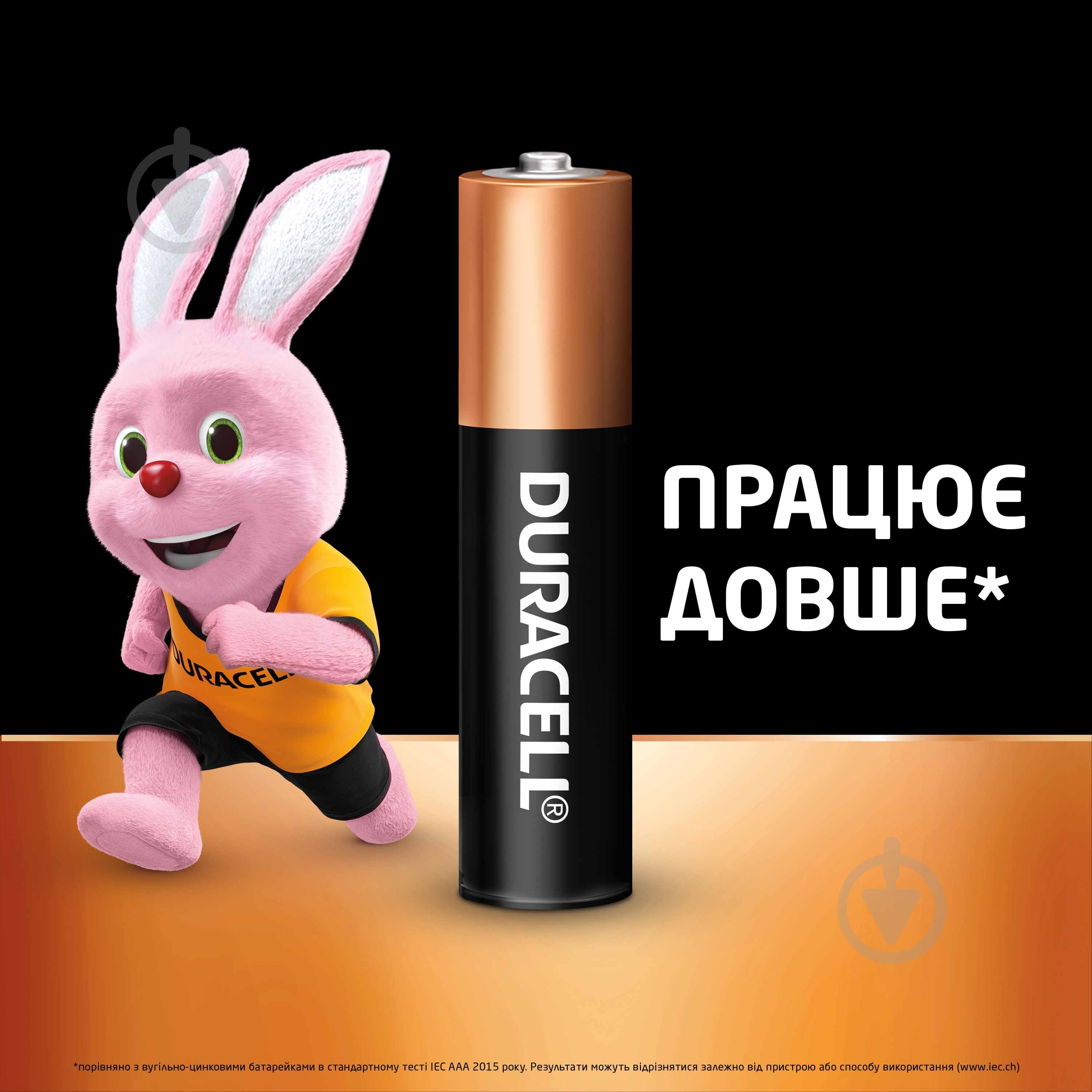 Батарейки щелочные Duracell (LR03) MN2400 Basic AAA (мизинчиковые) 6 шт. - фото 4