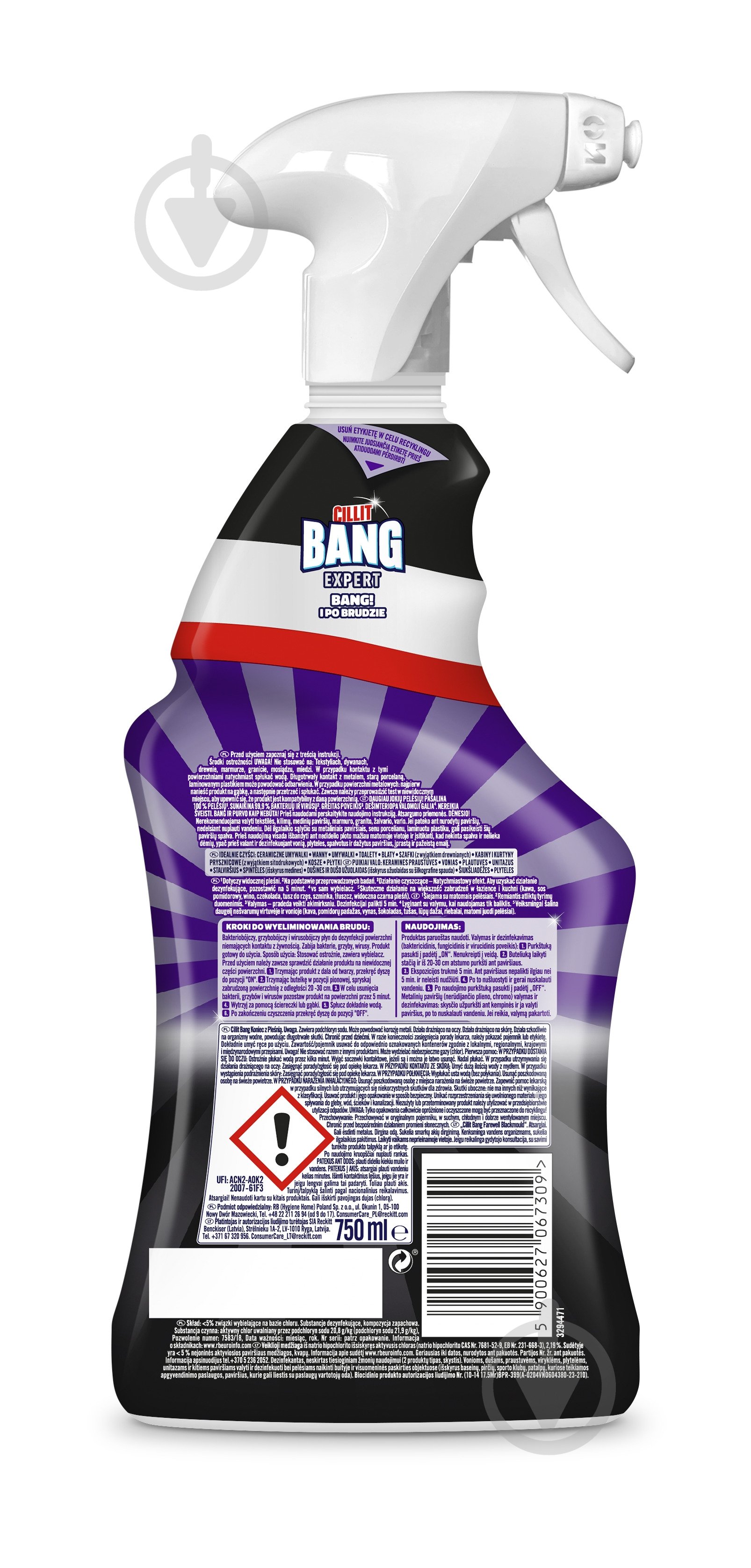 Засіб Cillit Bang Trigger для видалення чорної цвілі 0,75 л - фото 2