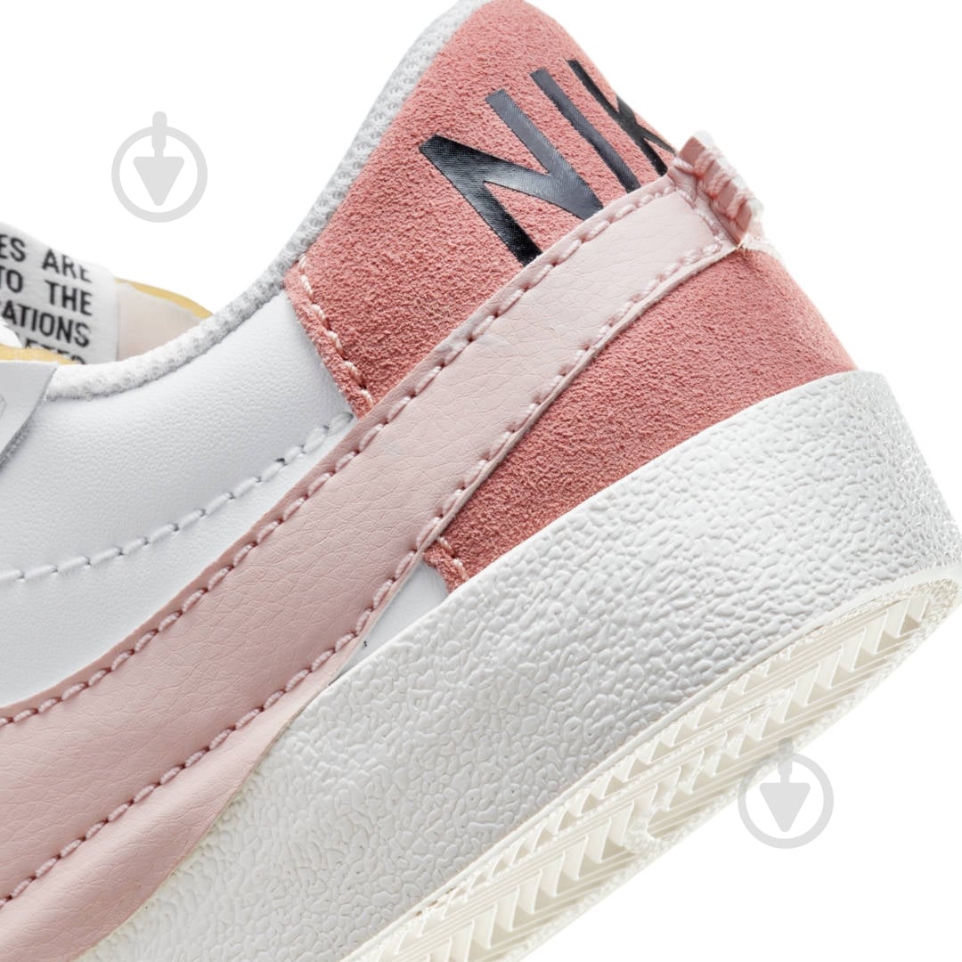 Кроссовки женские демисезонные Nike BLAZER LOW '77 JUMBO DQ1470-102 р.38 белые - фото 9
