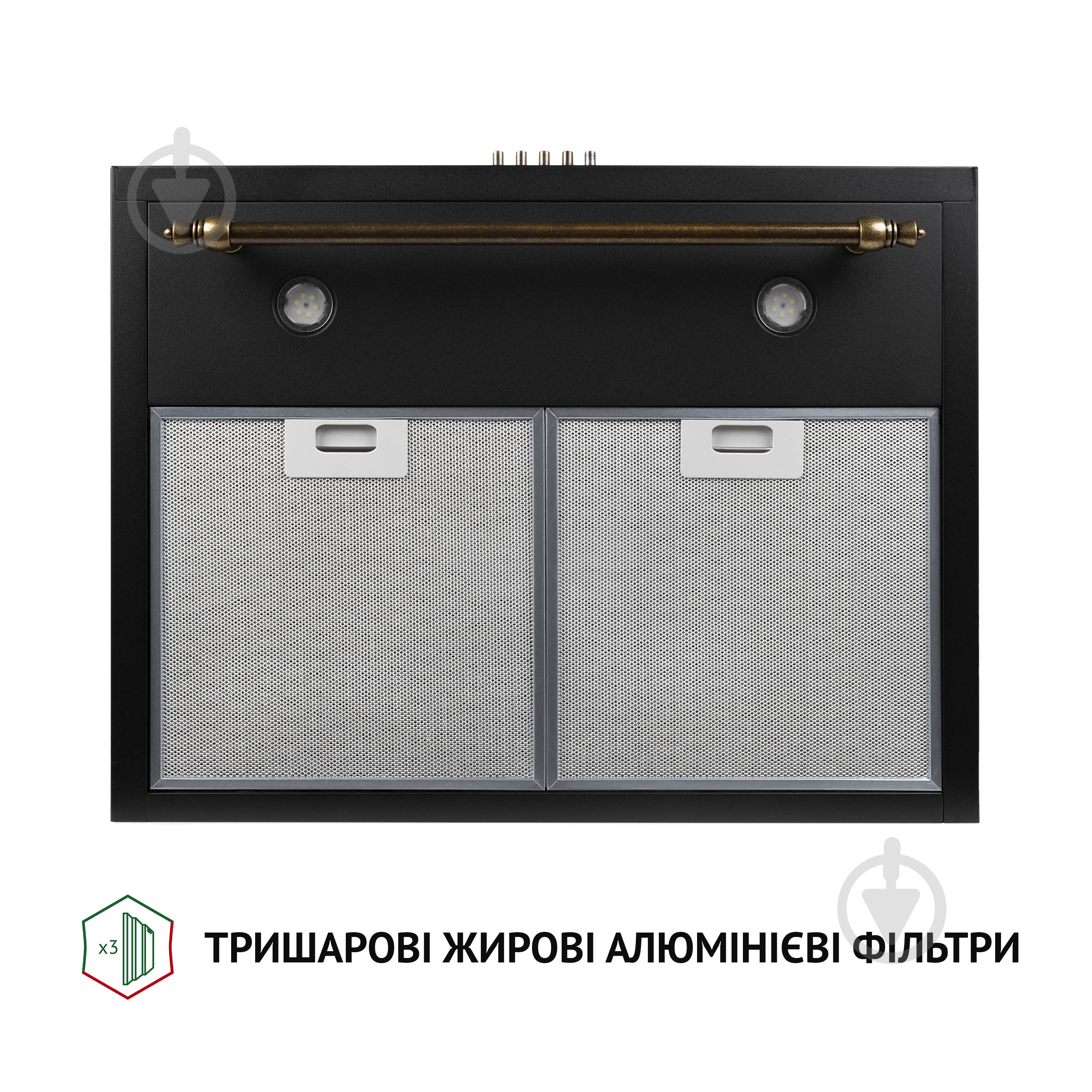 Вытяжка Perfelli K 6432 BL 850 LED RETRO - фото 5 Вытяжка Perfelli K 6432 BL 850 LED RETRO - фото 5
