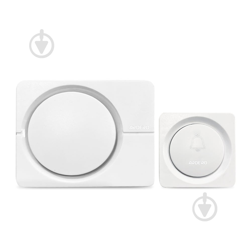 Звонок беспроводной ARDERO белый E-402 - фото 1