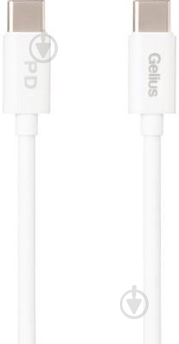 Кабель Gelius Contact GP-UC111 60W Type-C/Type-C 1 м білий - фото 1