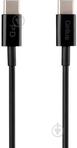 Кабель Gelius Contact GP-UC111 60W Type-C/Type-C 1 м черный - фото 1