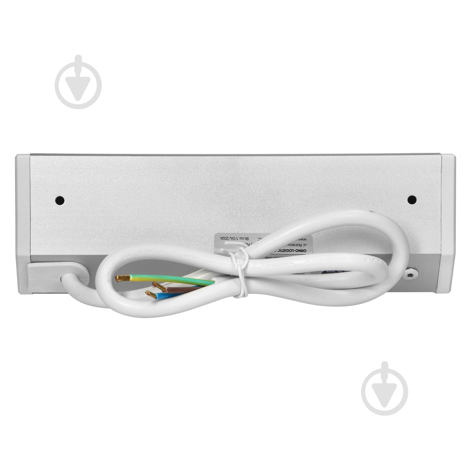 Розетка подвійна меблева із заземленням IP20 сірий OR-GM-9039(GS)/W-G - фото 5