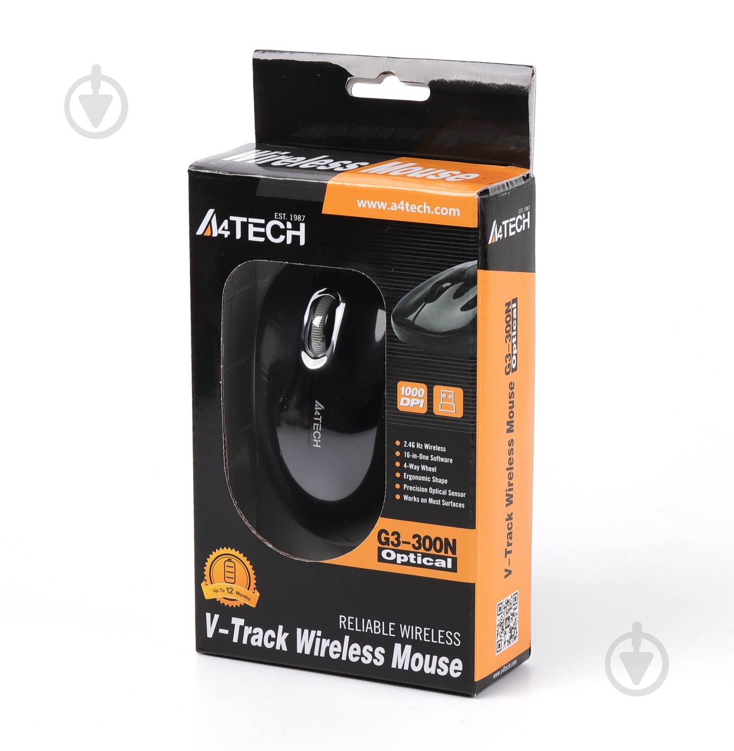 Мышка A4Tech G3-300N (Black+Grey) grey - фото 6