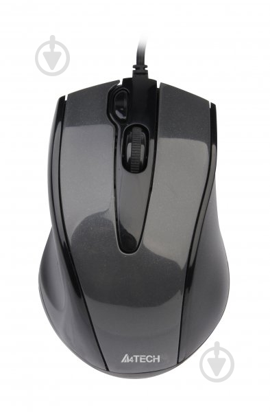 Мышка A4Tech Мышка A4Tech N-500F V-Track USB Glossy Grey - фото 2