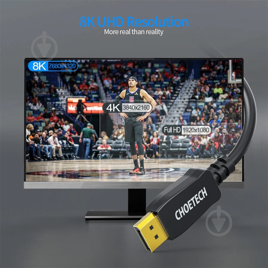 Кабель Choetech 2 м черный (XDD01-V1-BK) - фото 5