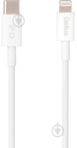 Кабель Gelius Control GP-UC114 20W Lightning/Type-C 2 м белый - фото 1 Кабель Gelius Control GP-UC114 20W Lightning/Type-C 2 м белый - фото 1