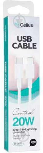 Кабель Gelius Control GP-UC114 20W Lightning/Type-C 2 м белый - фото 2 Кабель Gelius Control GP-UC114 20W Lightning/Type-C 2 м белый - фото 2